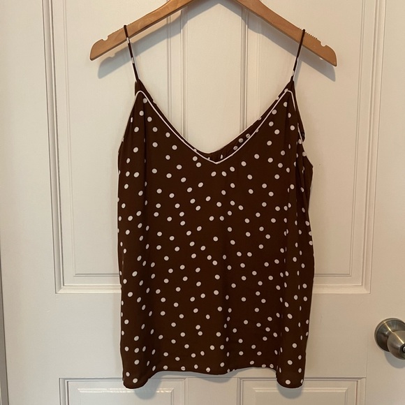 COPY - ZARA Polka Dot Camisole Tank Top Medium - Picture 2 of 8